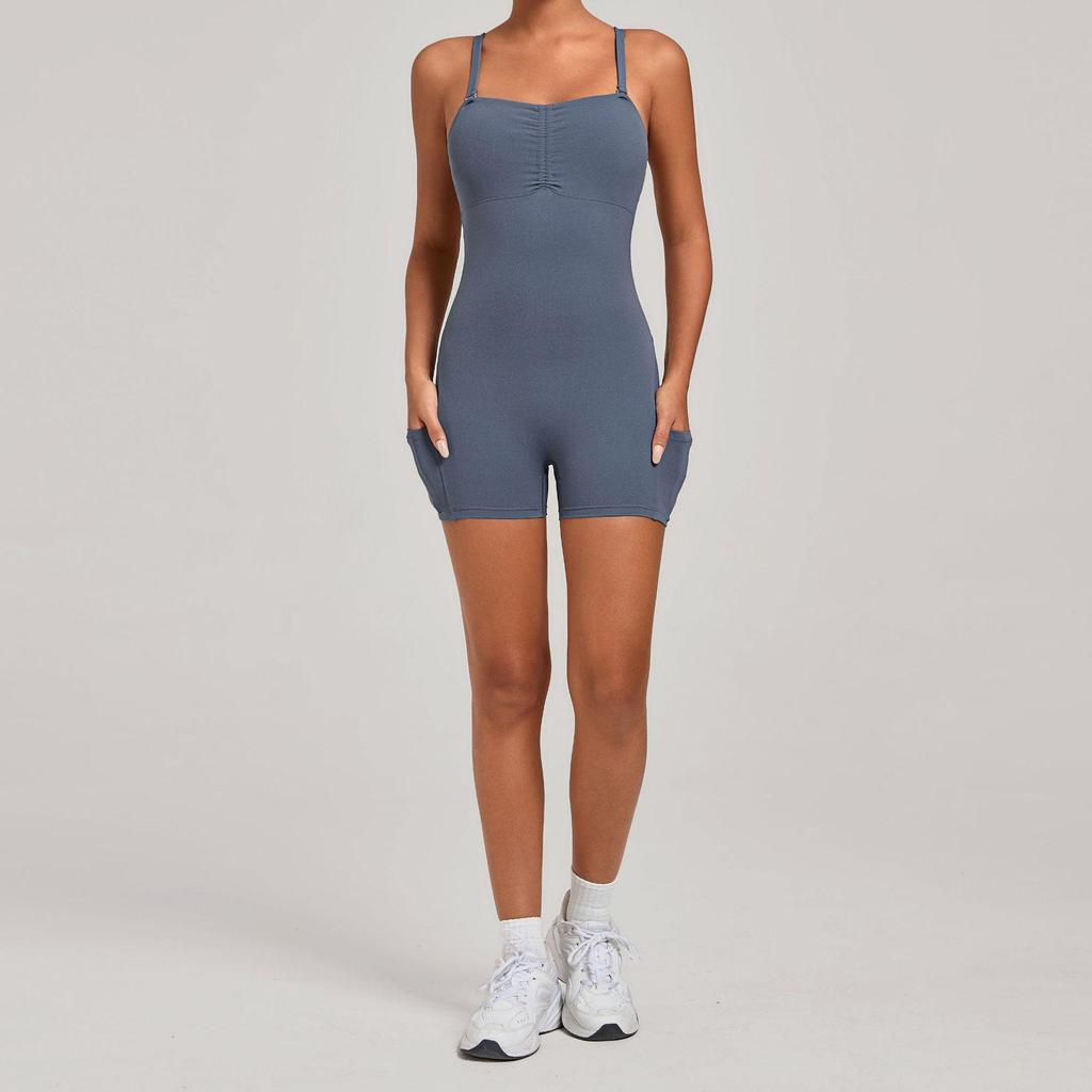 Women's Multi-Wear Yoga and Running Jumpsuit with Side Pockets