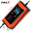 6V 12V 6A Car Battery Charger Universal Smart Fast Charge Cycle GEL Lead-Acid Charger Auto Motorcycle Pulse Repair LCD Display