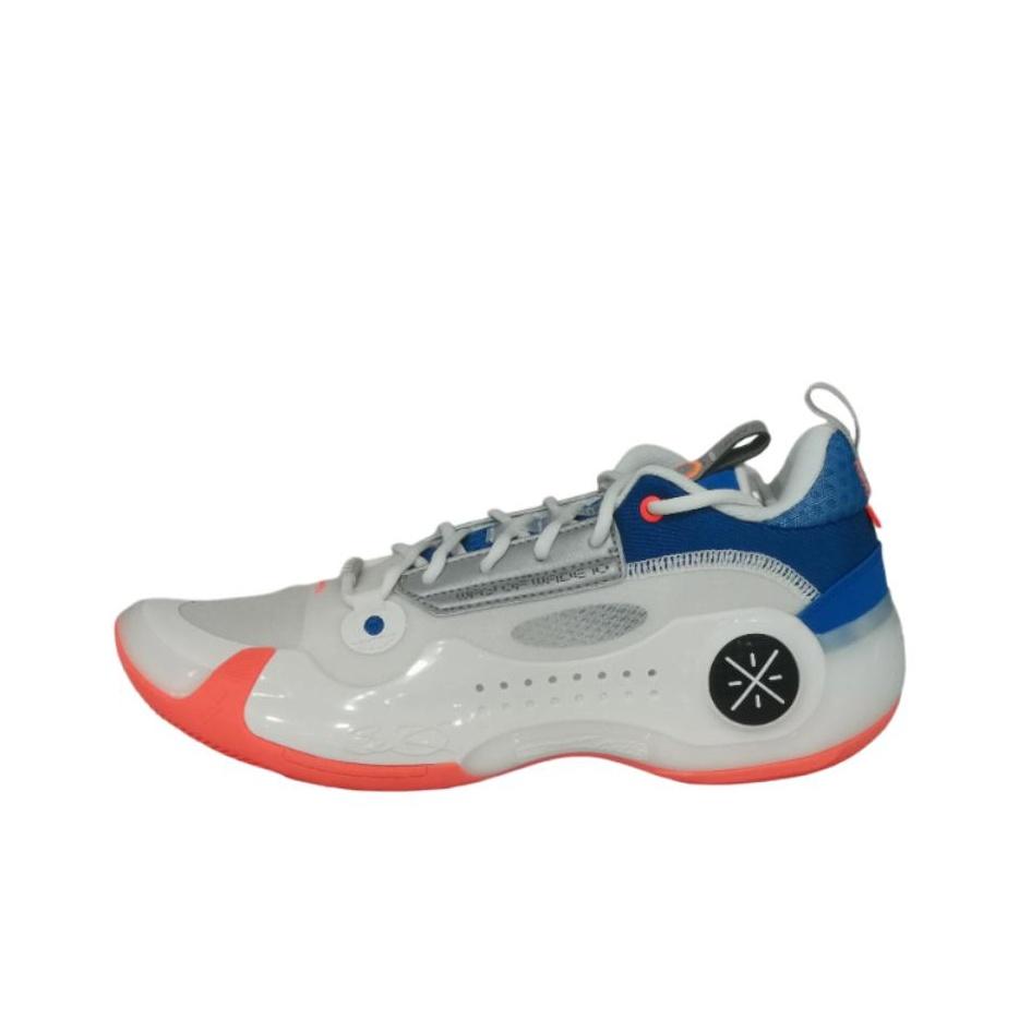 Li-Ning Way of Wade 10 Low Draft Day Men Sneakers White Blue Orange ABAS083-39