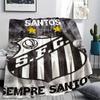 1Pc Santos FC Print Flannel Blanket High Quality Warm Comfortable Cover for All Seasons Perfect for Gifts Home Decor