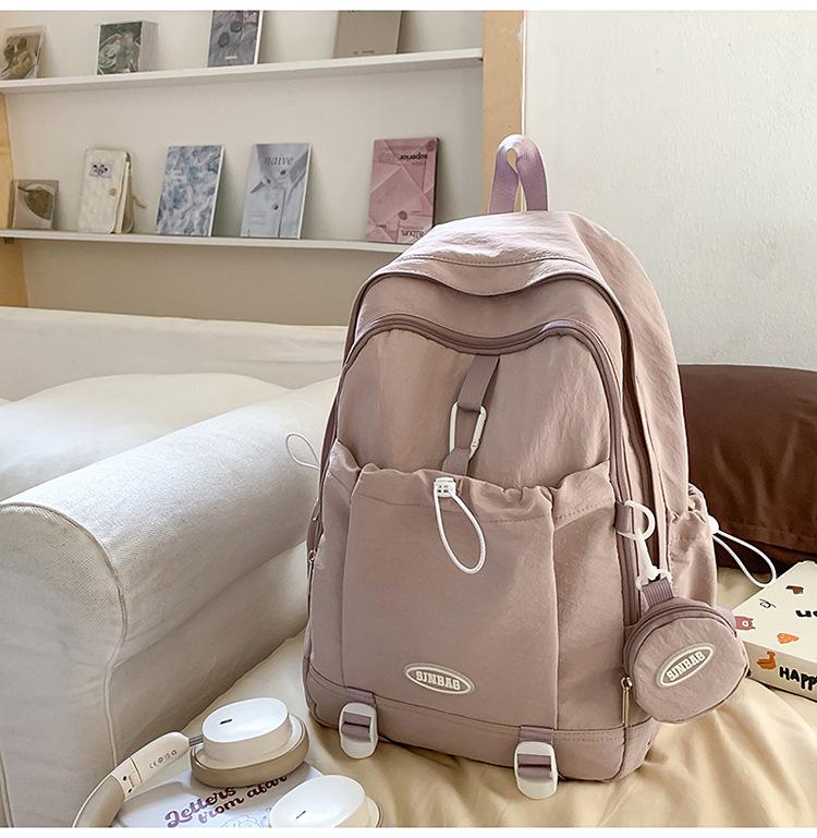Zaino semplice zaino versatile femminile ins giapponese borsa per studenti zaino per scuola media scuola superiore grande capacità campus zaino dolce