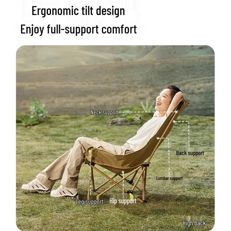 Mobi Garden NX25665013 Portable Camping Moon Chair
