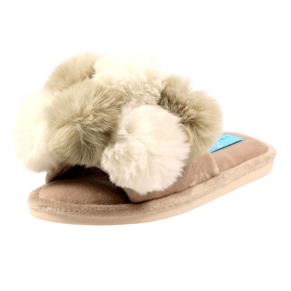 Lunar Womens/Ladies Ocelot Print Slippers