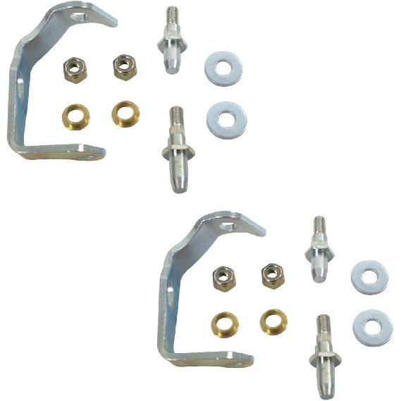

Pair Front Driver Side Door Hinge Pin Bracket and Bushing Kit Compatible with Chevy GMC Cadillac Escalade Avalanche Silverado Sierra 1500 2500 3500
