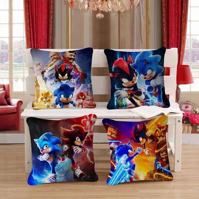 Housse d'oreiller personnalisée S-Super-SonicS Décor de fête sauvage pour chambre d'enfant Housse d'oreiller Cadeau de douche d'anniversaire pour enfant