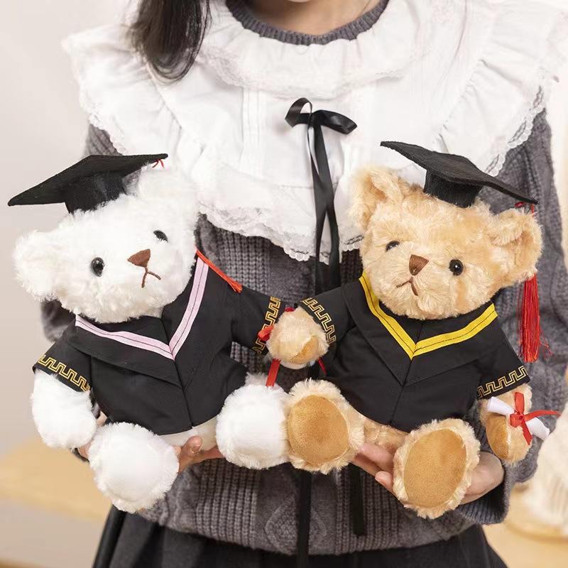 Kindergarten Graduation Gift High School Primary School Bear Doll Plush Toy Commemorative Gift Dr. Bear