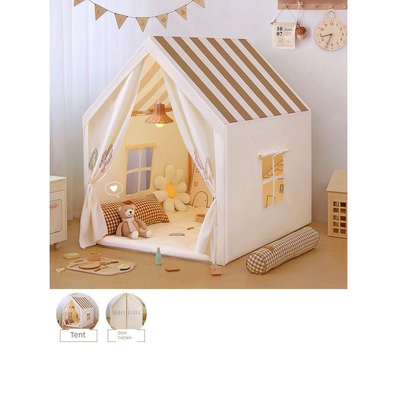 

Tent Kids Indoor Girl Boy Small Tent Toy House for Babies Princess Castle Game House For Home Small House [Fantasy House PVC Rod] (Send Cloth Curtain)