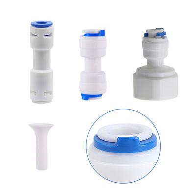 1/4"(6.35mm) Pipe Water Filter Straight Quick Connectors Garden Micro-irrigation Tank Reverse Osmosis Drinking Water Joint 10Pcs