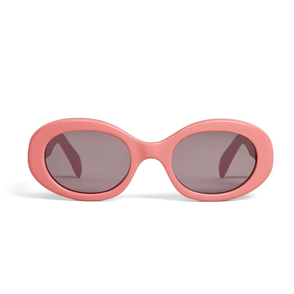 Celine Triomphe Logo Oval Sunglasses Women Sunglasses 40194U