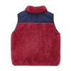 MIKI HOUSE Boa Fleece Solid for Boys and Size Red Vest, Warm, Logo, Color, Simple, Girls, Baby, Kids, Children's Clothing, Kindergarten, School,