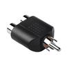 Anti-interference RCA Audio Splitter 1 Male to 2 Female 10Pcs Converter Plug for TV DVD Speaker Audio Equipment