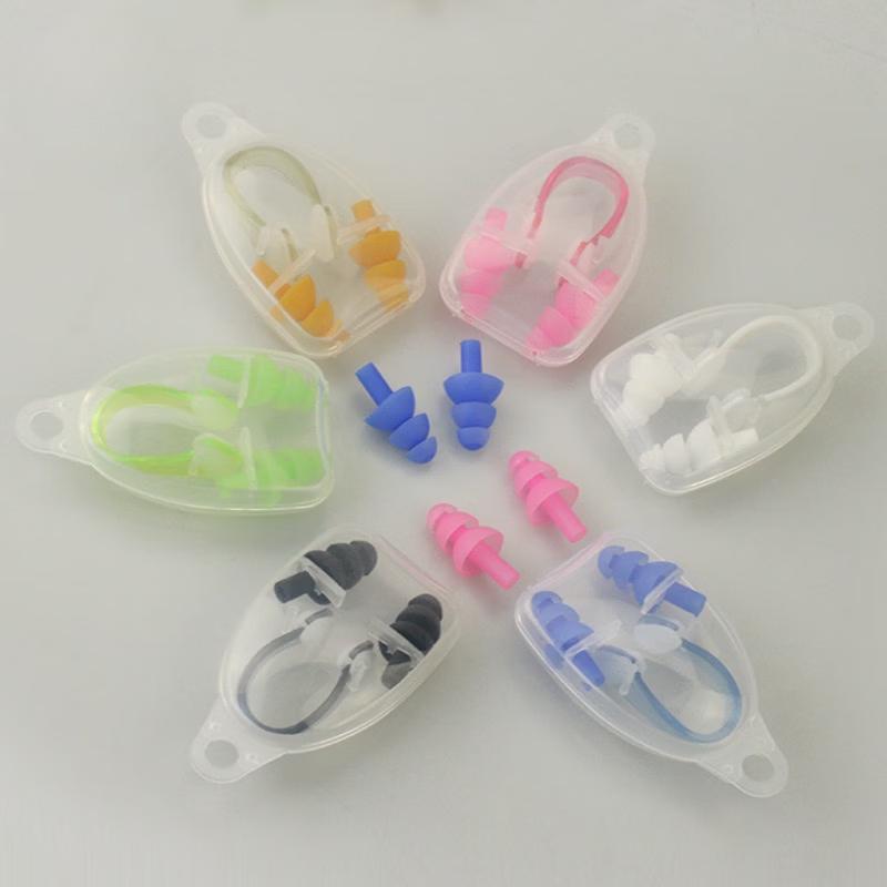 Silicone Swimming Nose Clip and Earplug Set