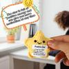 Funny Positive Crochet Star Doll Desktop Ornament Handmade Cheer Emotional Support Positive Star with Card Home Party Decoration