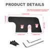 For 2018-2025 Jeep Wrangler JL Two-Door to Four-Door Models Black Sun Visor Repair Kit Aluminum Alloy Rust-Proof Material