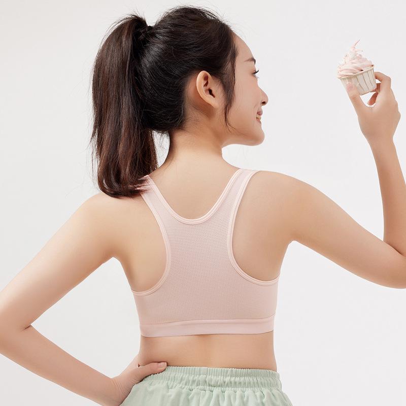 Anfeiya Sutiene Sport cu Fermoar Respirabile pentru Fete de Gimnaziu