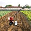52CC Gas Powered Garden Tiller 2-Stroke Air-Cooled Hand Rotary Cultivator Rototiller for Trenching, Turning Soil, Loosening