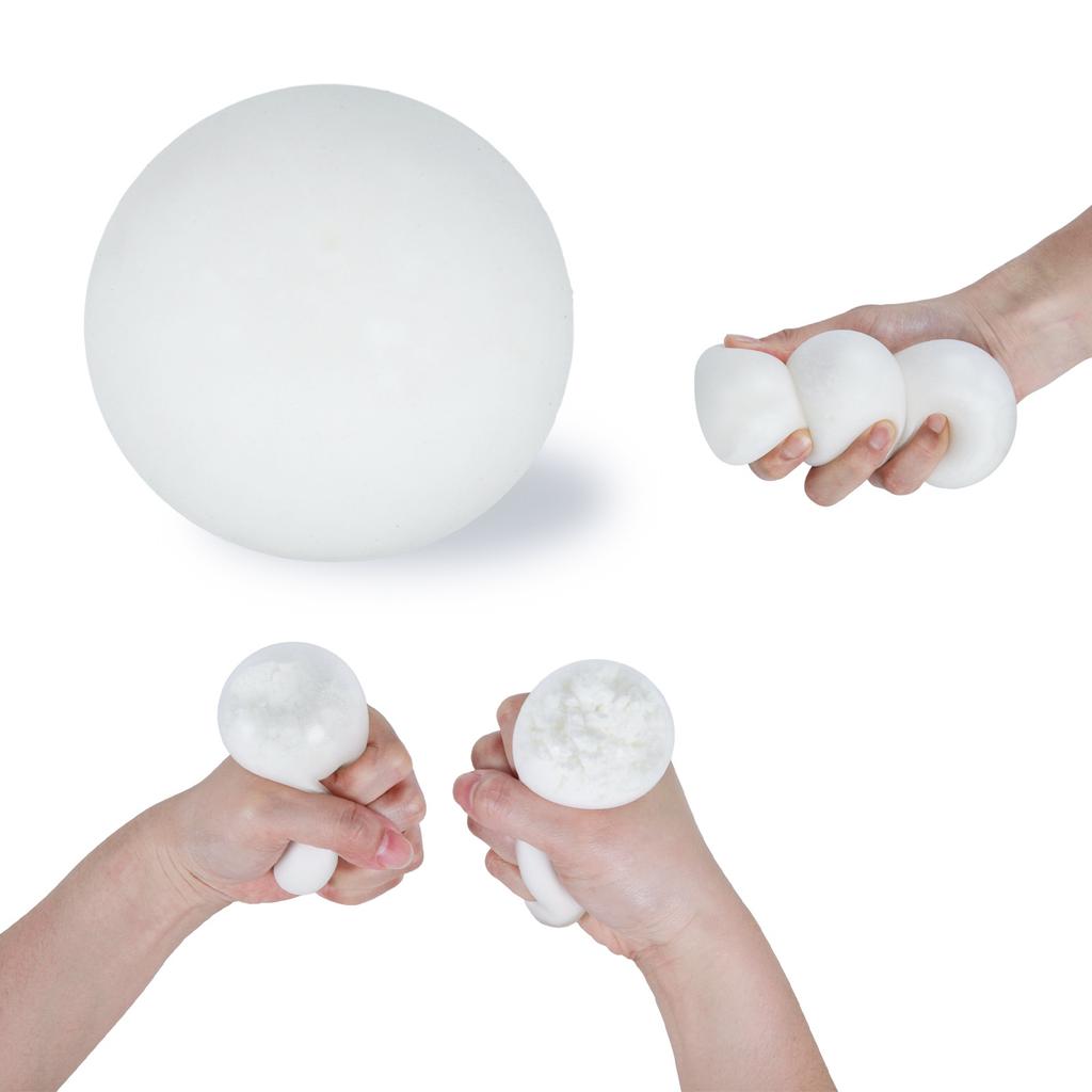 1PCS Stress Balls With Snowflakes Inside, 2.5 Inch Sensory Toy Crunchy Snow Stress Balls For Kids Adults Friends Families