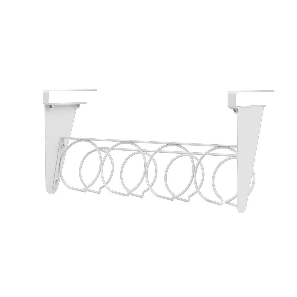 Wall Mounted Under Cabinet Water Bottle Organizer Carbon Steel Cup Storage Rack  Kitchen