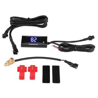 KIMISS Motorcycle Digital Water Temperature Gauge Blue Light