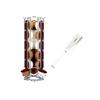 Coffee Capsule Organiser Grey Stainless Steel Plastic 3 X 11 X 32 CM 14 X 39 X 29 CM