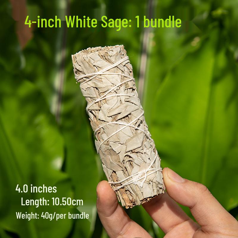 White Sage, Blue Sage, Cedar Stick, Palo Santo, Incense Tower, and Abalone Shell Set