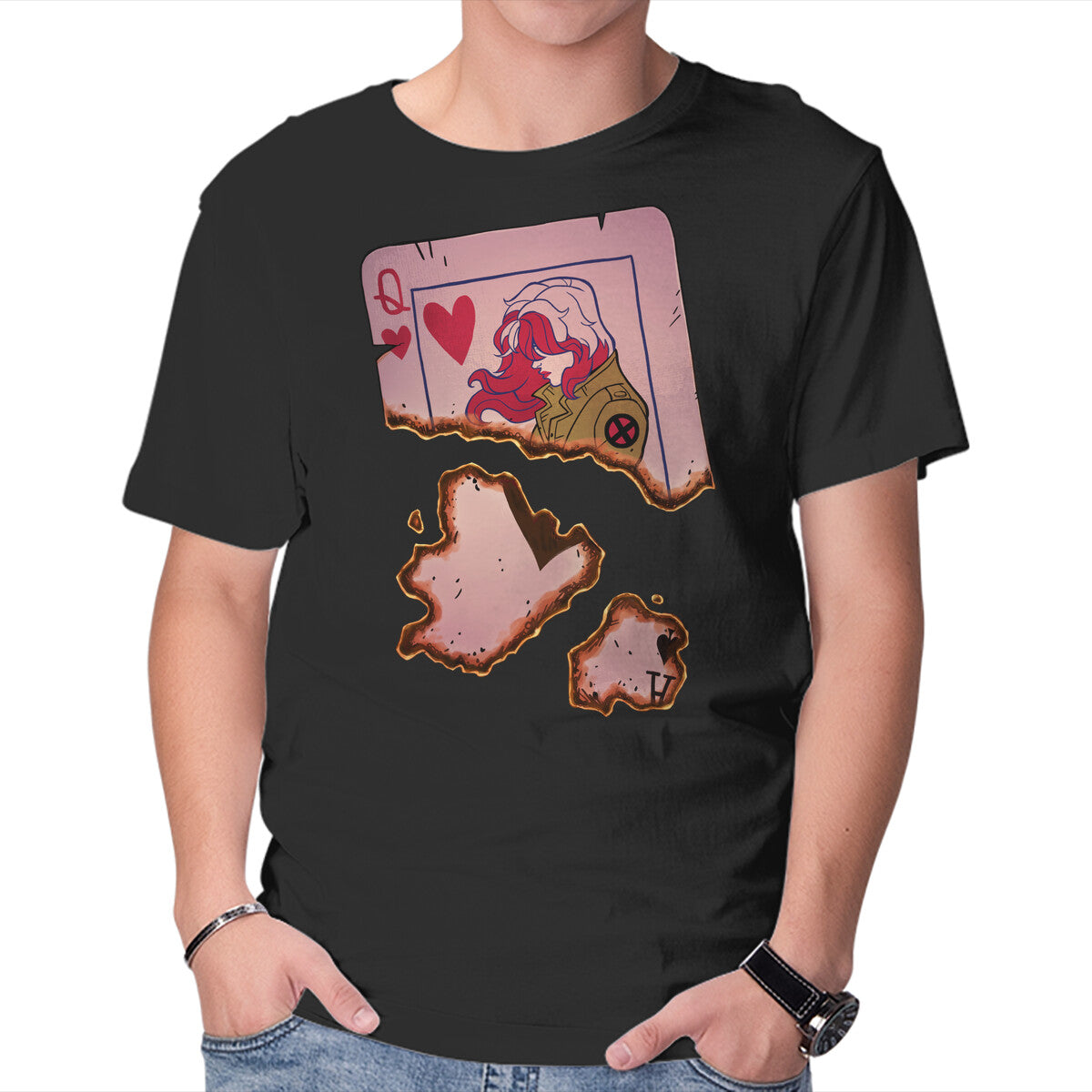 Unisex Crew Neck T-Shirt Remember It Graphic Short Sleeve Casual Tee M