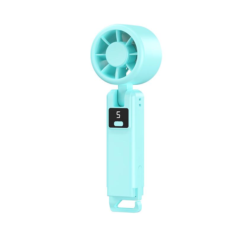 Portable USB Handheld Fan: Transparent, Strong Wind, Outdoor Use