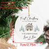 Personalised New Home Bauble Christmas Ornament 2025 First Christmas In Our New Home Ornament Happy Xmas Gift