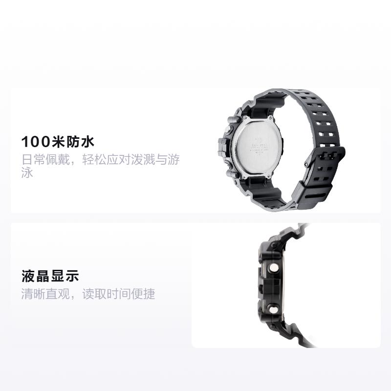 

CASIO YOUTH series - disc digital display, trendy retro LCD display, Quartz, resin strap, , same style for men and women, gray dial AE-1500WHX-1AV серый
