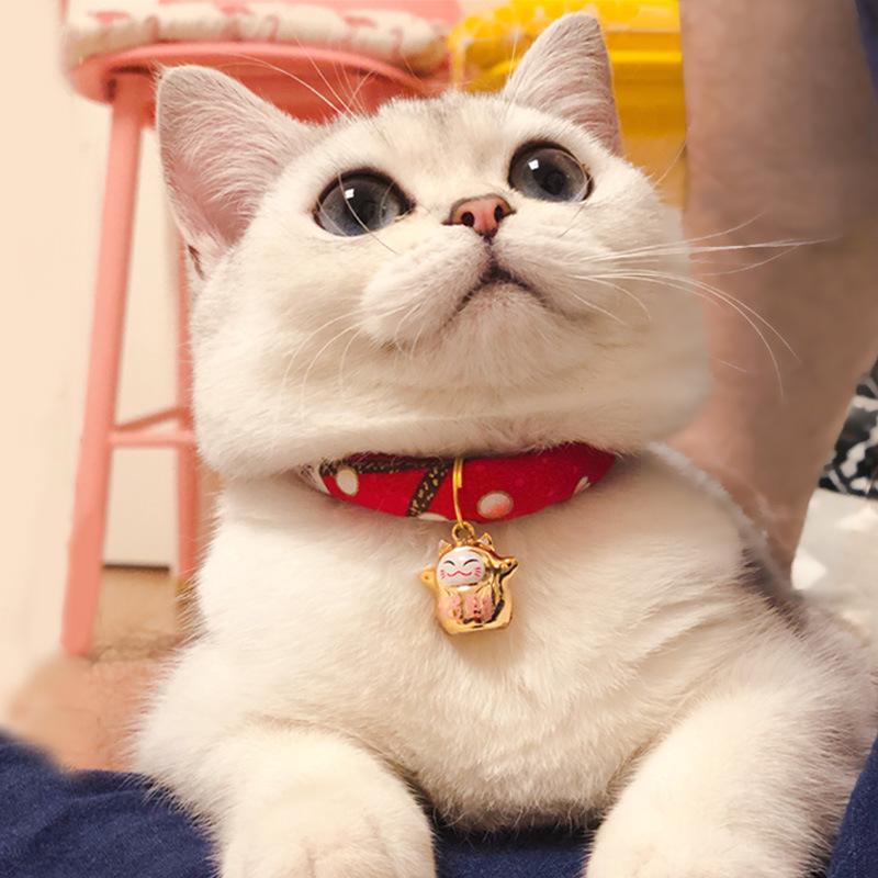Japanese Cat Japanese Wind Bell Multi-color Cute Accessories Cat Collar Adjustable Cat Bell Dress Up Pet Cat Supplies