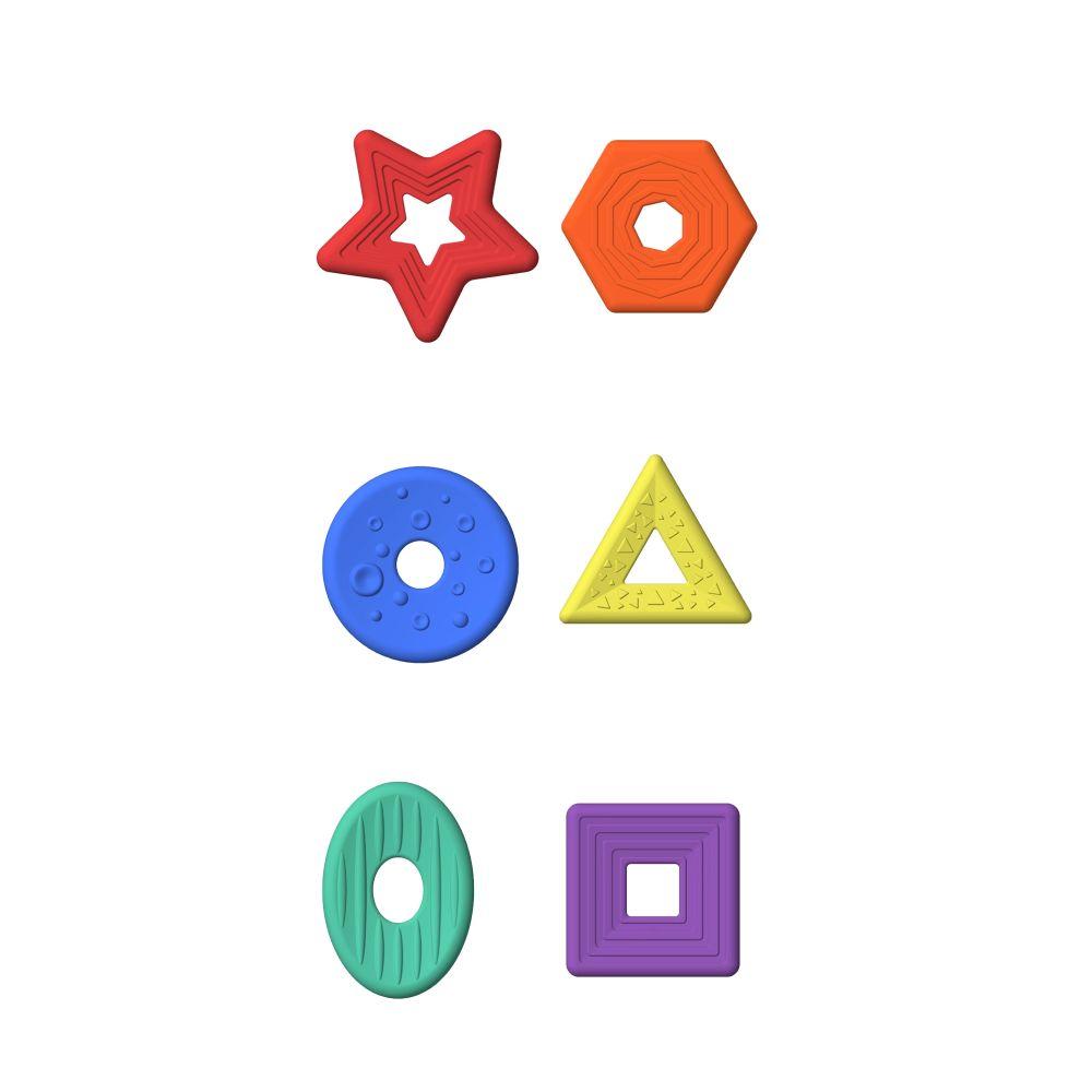 6PCS/set Silicone Children Sensory Stone Relaxing Textured Worry Rocks  Christmas Gift