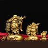 Ornamento in Metallo Buddha Maitreya Buddha Pancione Statua Ornamento Cinese Feng Shui Decorazione per la Casa Statua di Buddha per la Devozione