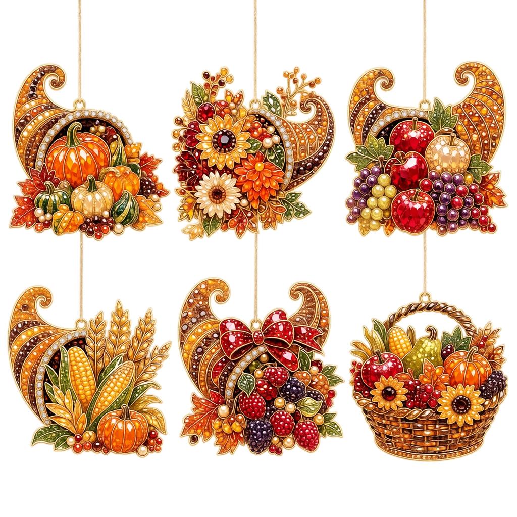 Seasonal Pendant Ornament Set for Hanging Decoration - Decorative Charm Accessories