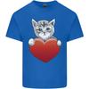 A Cute Cat With a Heart Love Valentines Day Unisexs Light Cotton TShirt
