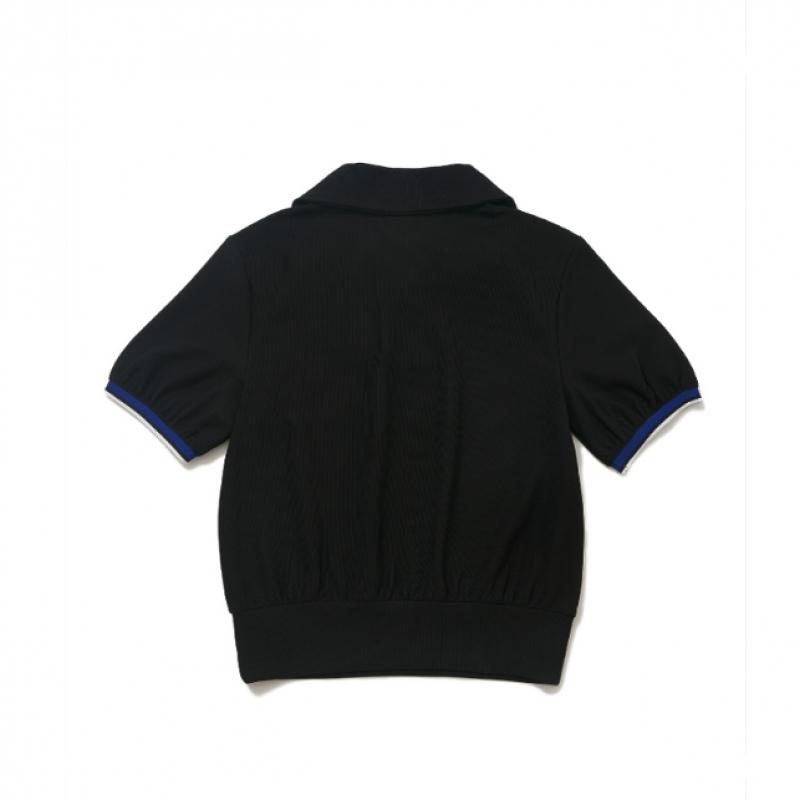 Blu Dot Half Zip T shirT   Color poinT Bk