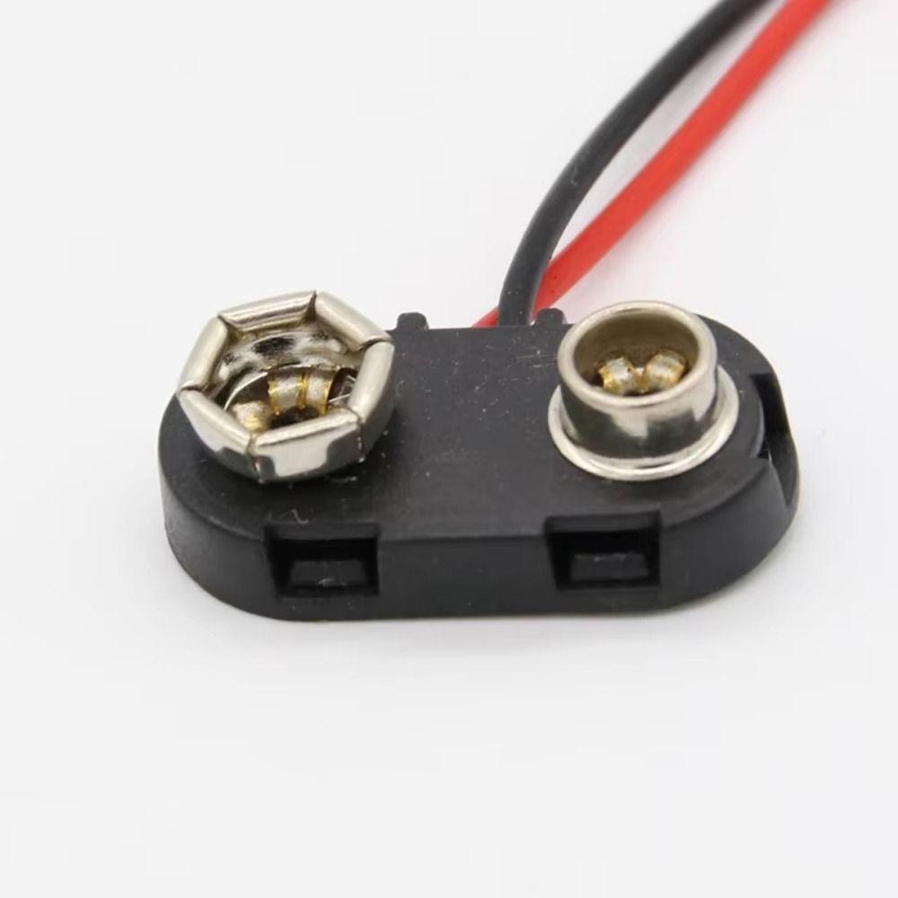 10Pcs I / T Type Cable Battery Holder Clip Snap On Soft Hard Shell Battery Clip Connector 9 Volt Battery Box Battery Holder