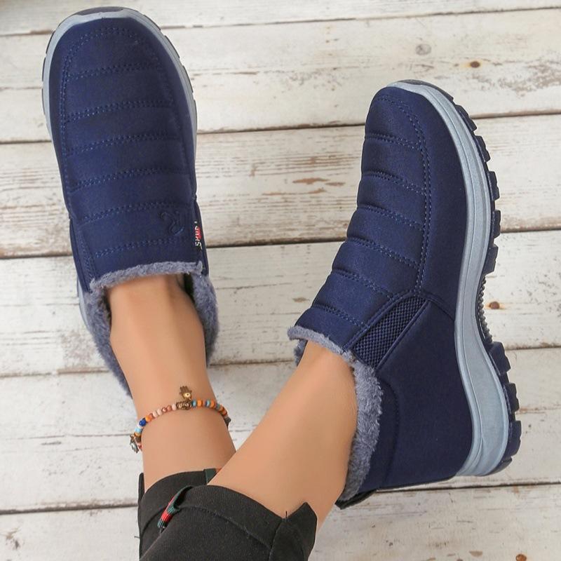 Plus-size 48 Winter Cotton Shoes Are Fleece and Thickened, Couple Snow Boots, and Anti-slip Cotton Boots