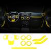 10X Interior Dashboard Console Decor Cover Trim For Jeep Wrangler JK 2door 2011+