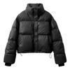 Winter Warm Down Coat Thickened Padded Jacket High Collar Windproof Long Sleeves Daily Outwear with Pockets Heat Retention Cotton