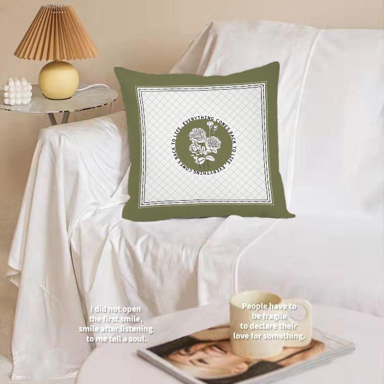 American Retro Art Pillow Case Living Room Sofa Bedroom Backrest Cushion Geometric Art Pillow Home Decoration