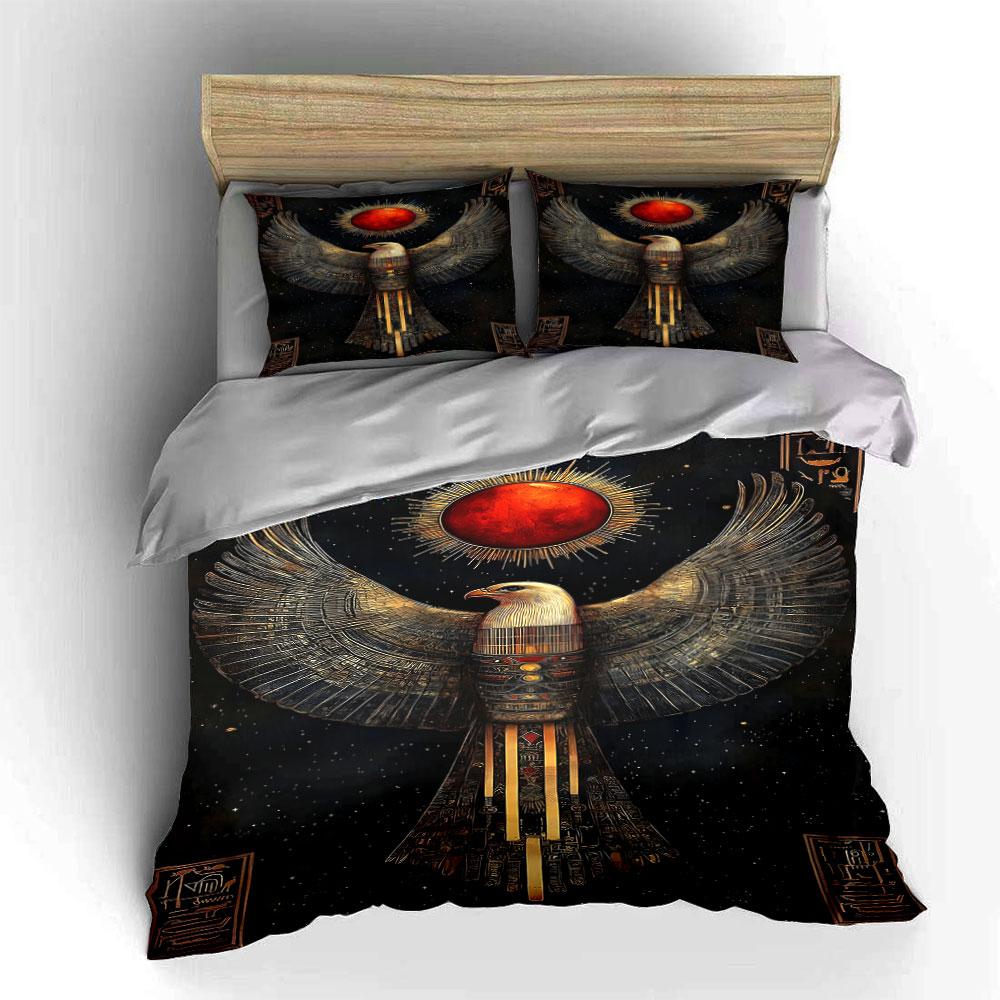 Eagle with solar disc. Bedding sets Duvet cover sets Duvet covers Pillowcases(1 * Duvet Cover 2 * Pillowcases without duvet insert)