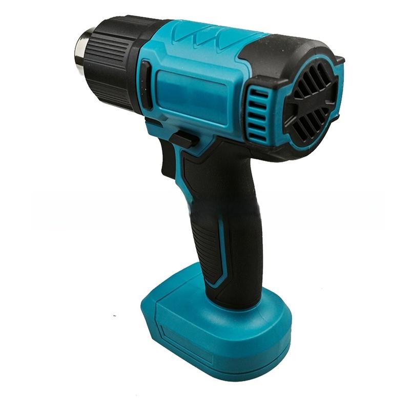 Portable Wireless 21V Hot Air with LCD Adjustable Temperature 50 to 550 Celsius Comes with 5 Stainless Steel Nozzles