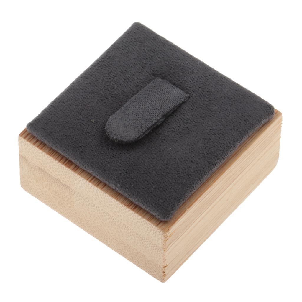 Pierścień Bransoletka Biżuteria Stojak Uchwyt Prezentacja Organizator Case Box Czarny