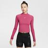 T Shirts Women's Rose Red Crew Neck Moderate