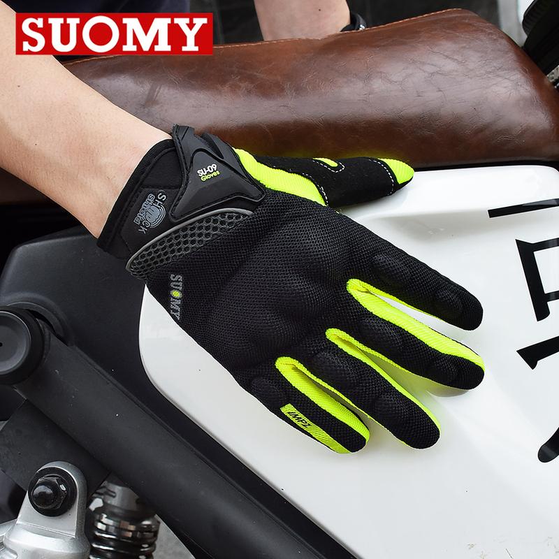 SUOMY Summer Motorcycle Gloves Men Women Touch Function Motorbike Racing Glove Full Finger Guantes Moto Biker Cycling Gloves
