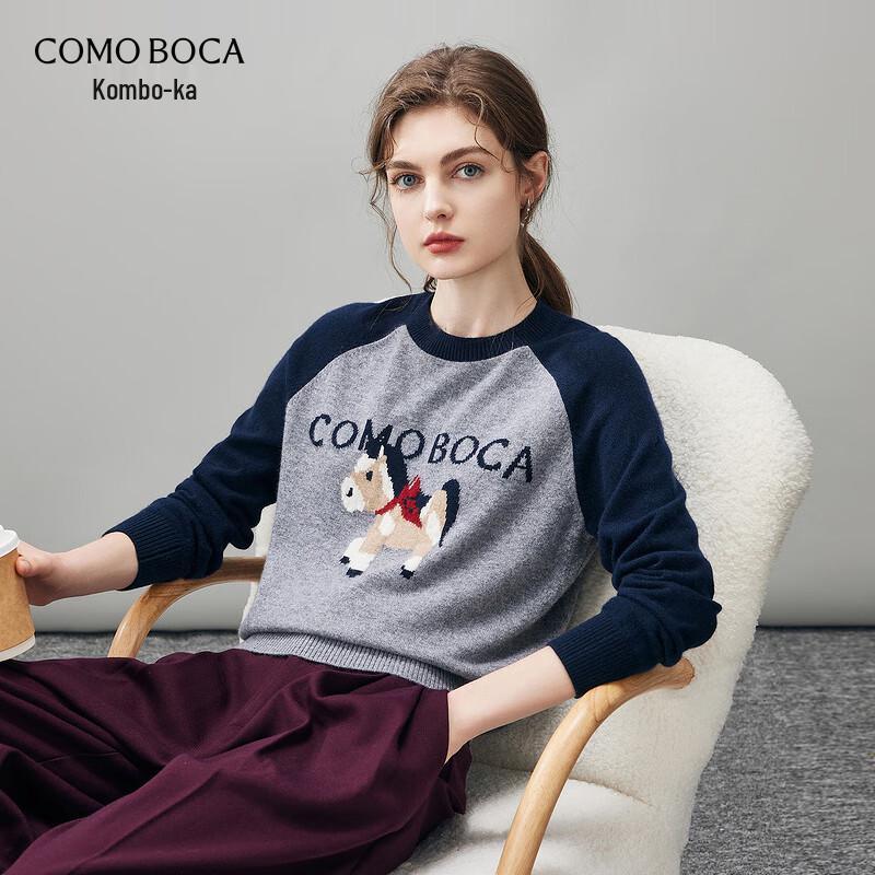 

Komong Boca Women s 2025 A/W Cartoon Cashmere Round Neck Sweater M