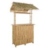 Outdoor Bartisch Natur 115 x 95 x 215 cm Bambus