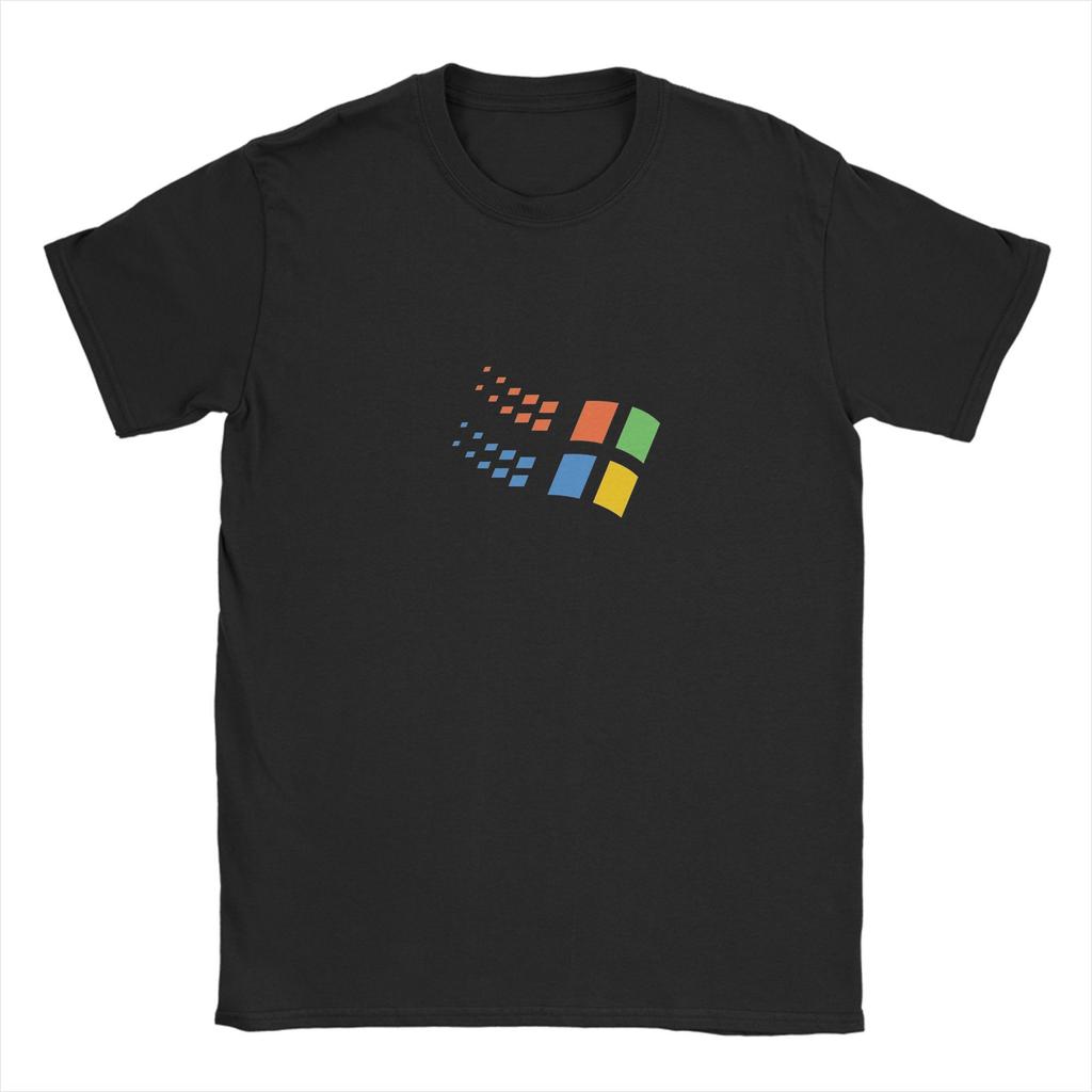 Microsoft Windows 98 T Shirt Summer  Cotton T-Shirts For Male Popular Loose Tee Shirt Short Sleeve Classic Tops
