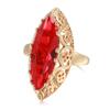Luxury Sterling Silver S925 Natural Colored Crystal Ring Full Diamonds Wedding Gold Rings for Women Larimar Vintage Fine Jewelry