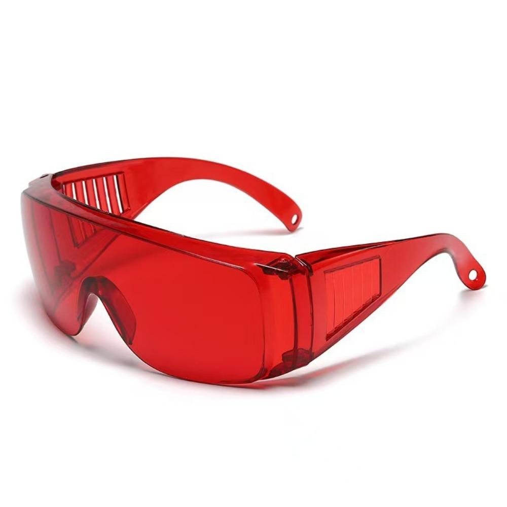 Dustproof Protective Glasses Waterproof Cycling Glasses Sport Glasses  Water-Sprinkling Festival 6.30x4.76x2.17 in красный